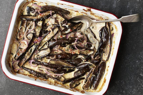 Recipes for the weekend - Aubergine, Oregano and Chilli Bake.